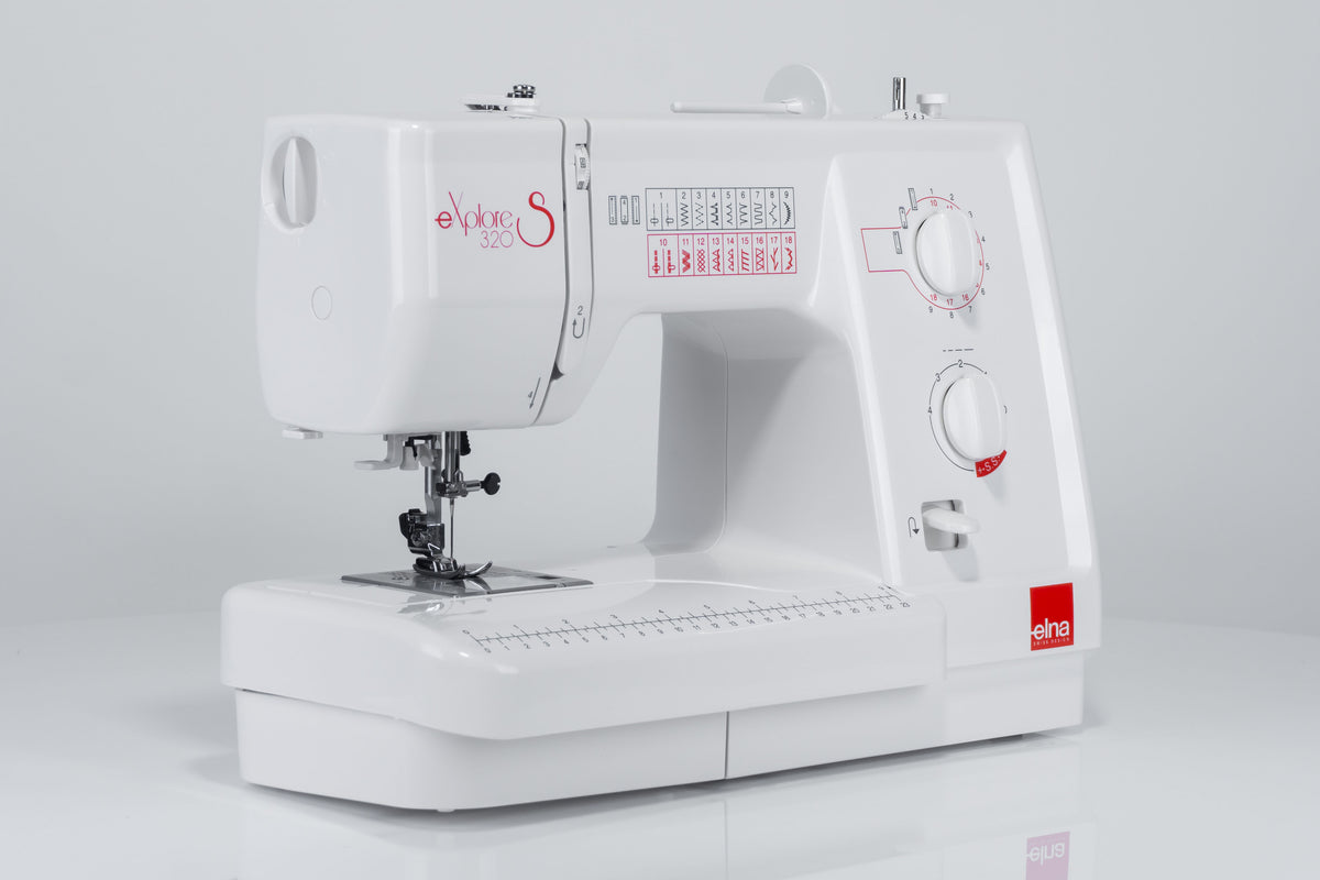 Elna eXplore 320S mechanische Nähmaschine (rot)