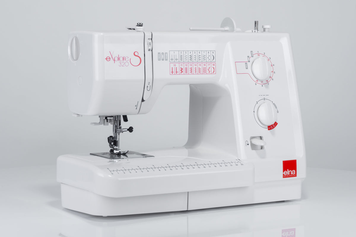 Elna eXplore 320S mechanische Nähmaschine (rot)