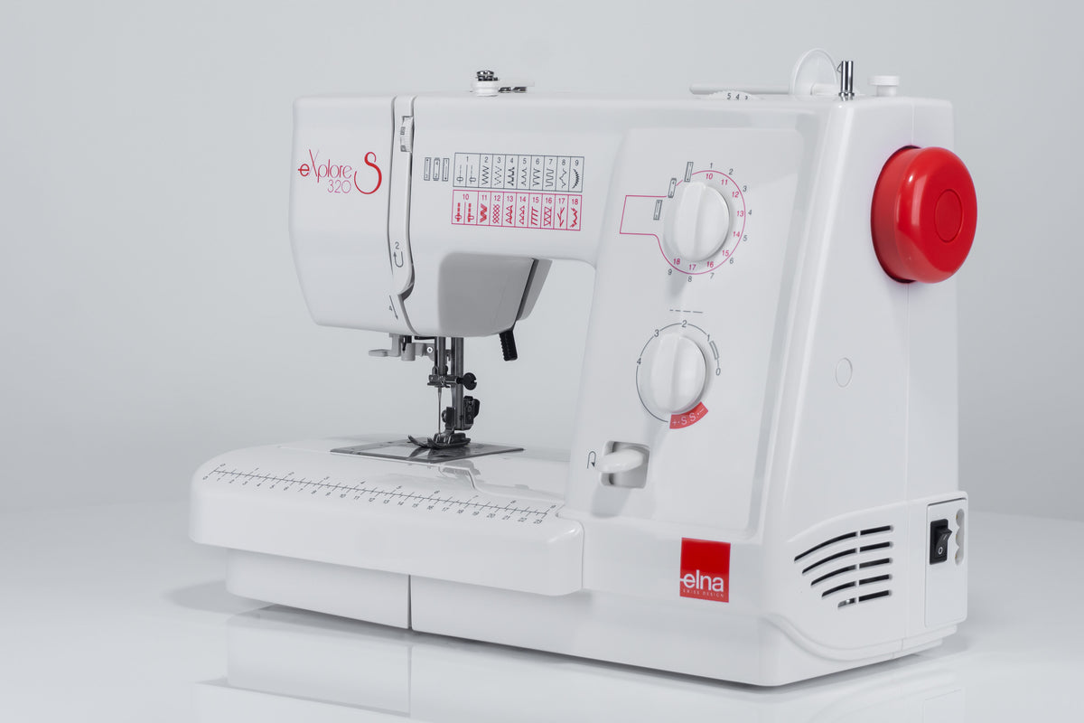 Elna eXplore 320S mechanische Nähmaschine (rot)