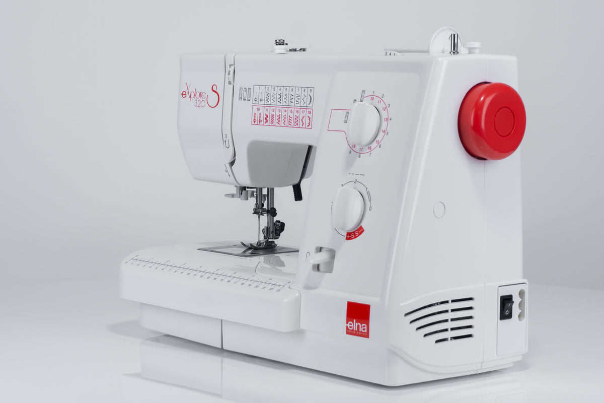 Elna eXplore 320S mechanische Nähmaschine (rot)