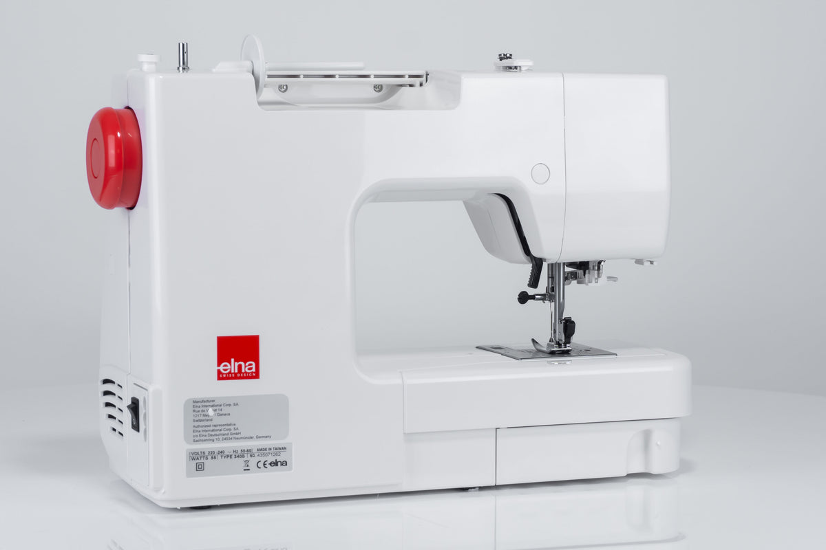 Elna eXplore 340S mechanische Nähmaschine (rot)