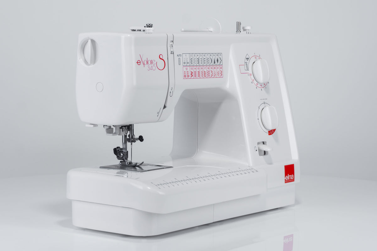 Elna eXplore 340S mechanische Nähmaschine (rot)
