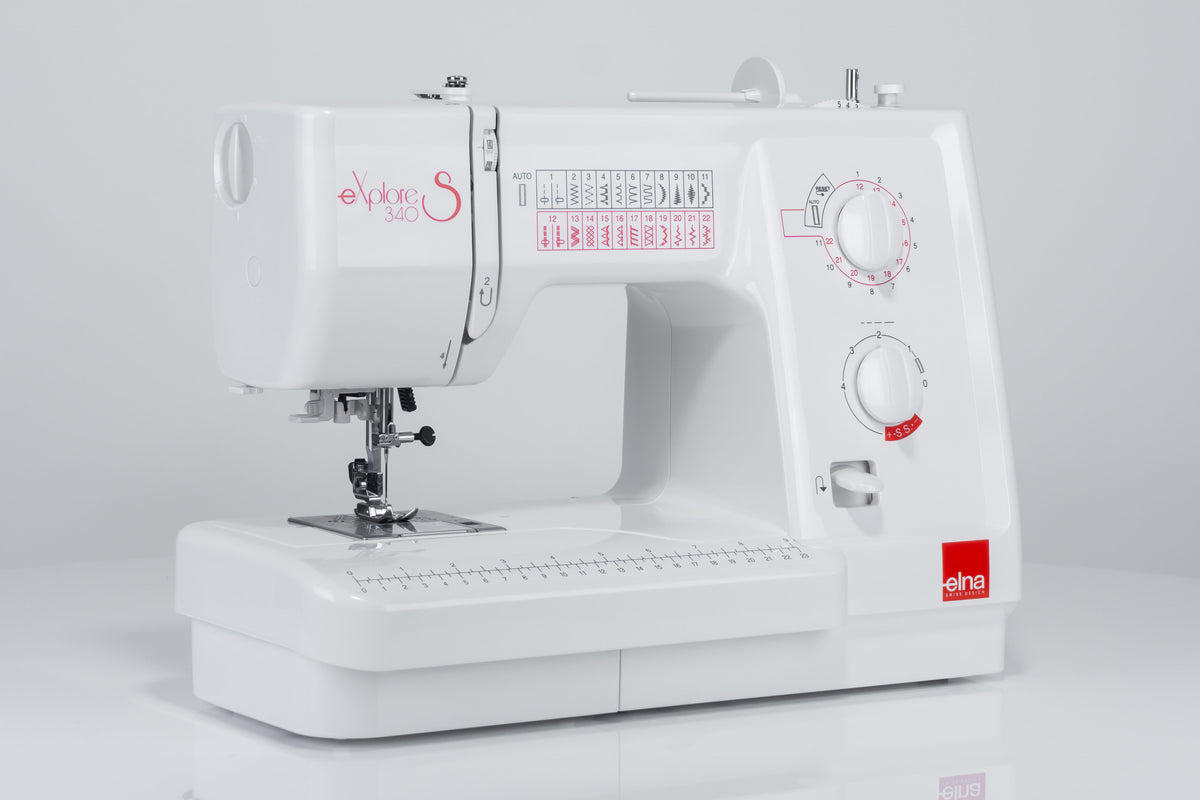 Elna eXplore 340S mechanische Nähmaschine (rot)