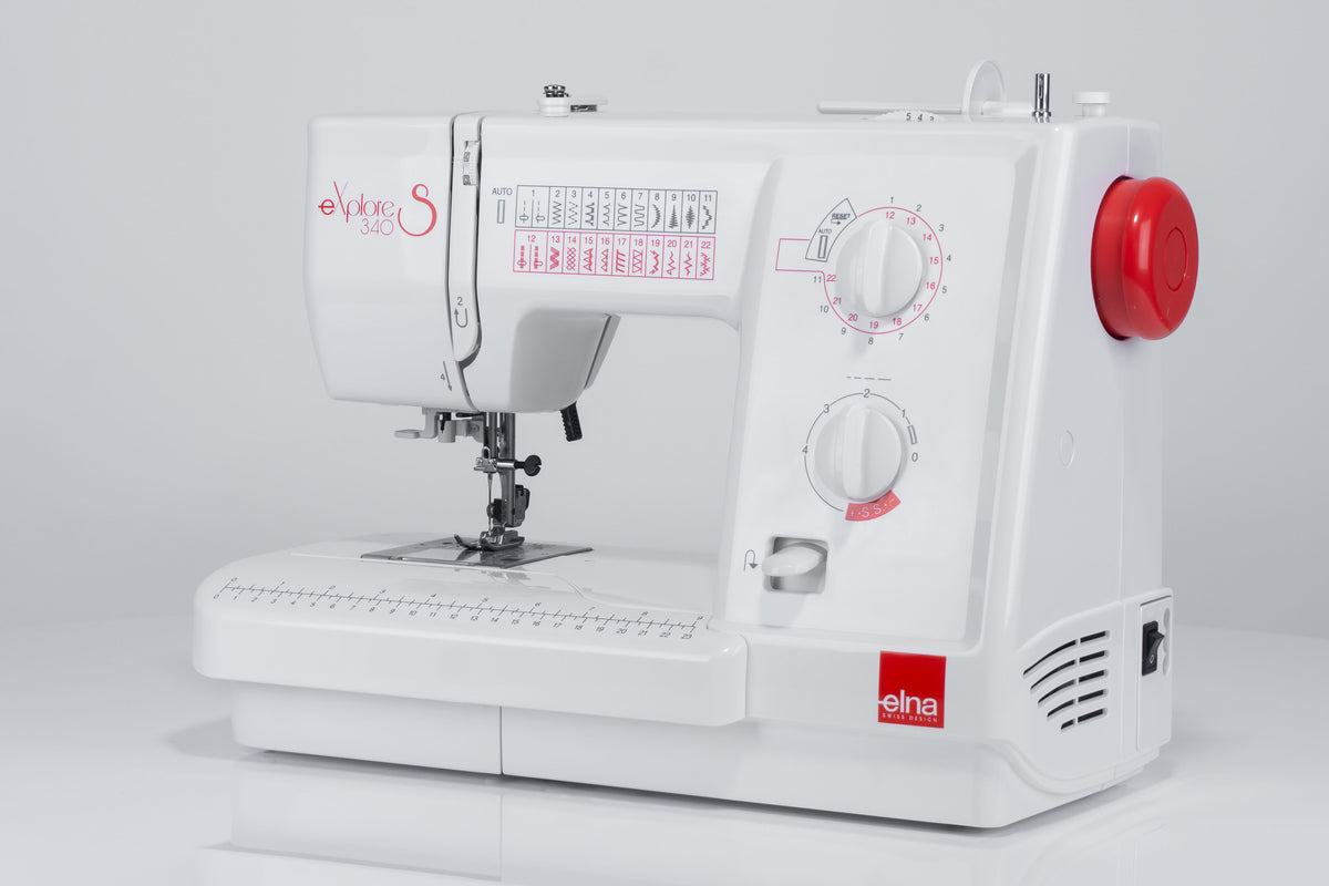 Elna eXplore 340S mechanische Nähmaschine (rot)