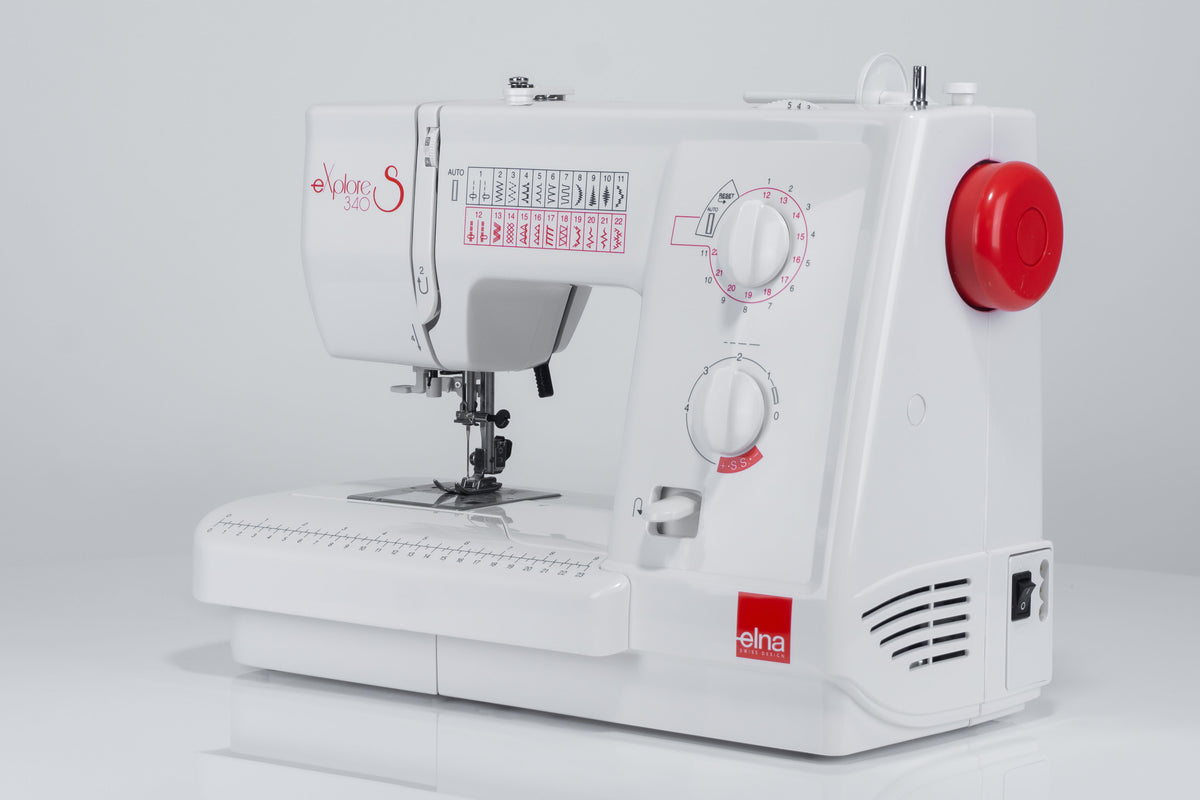 Elna eXplore 340S mechanische Nähmaschine (rot)