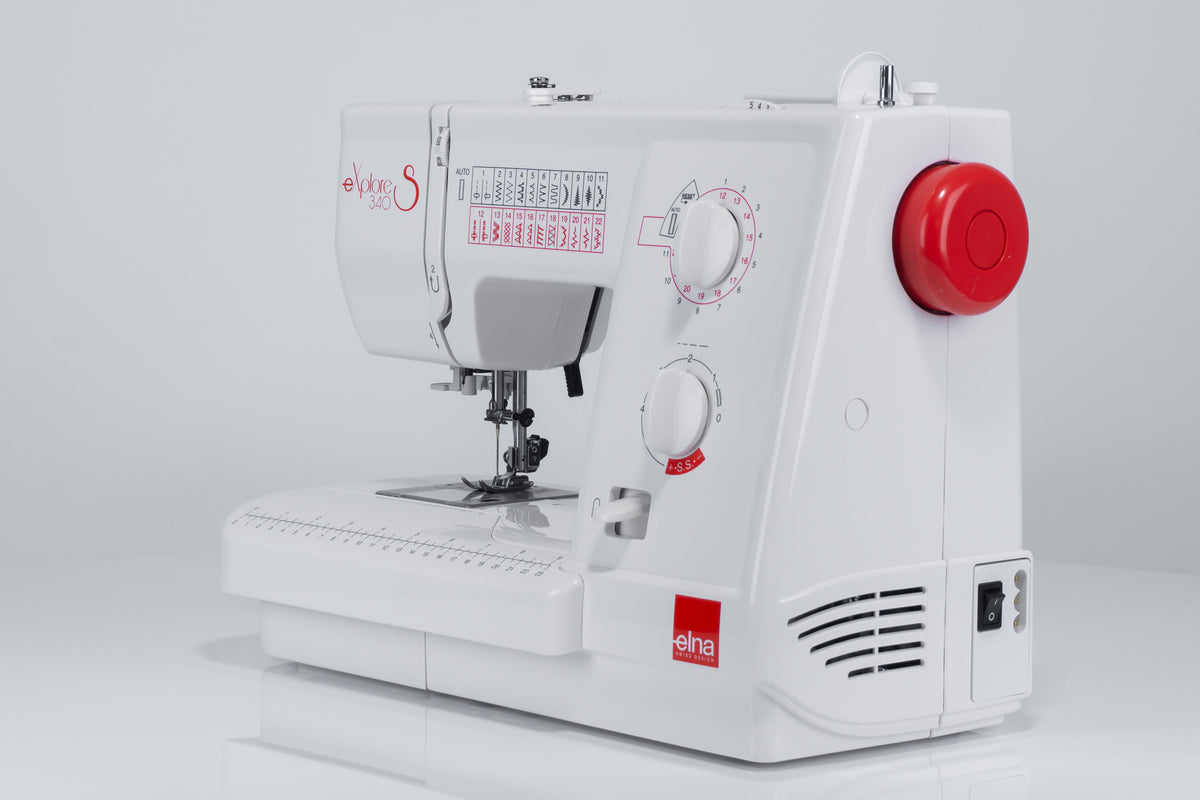 Elna eXplore 340S mechanische Nähmaschine (rot)