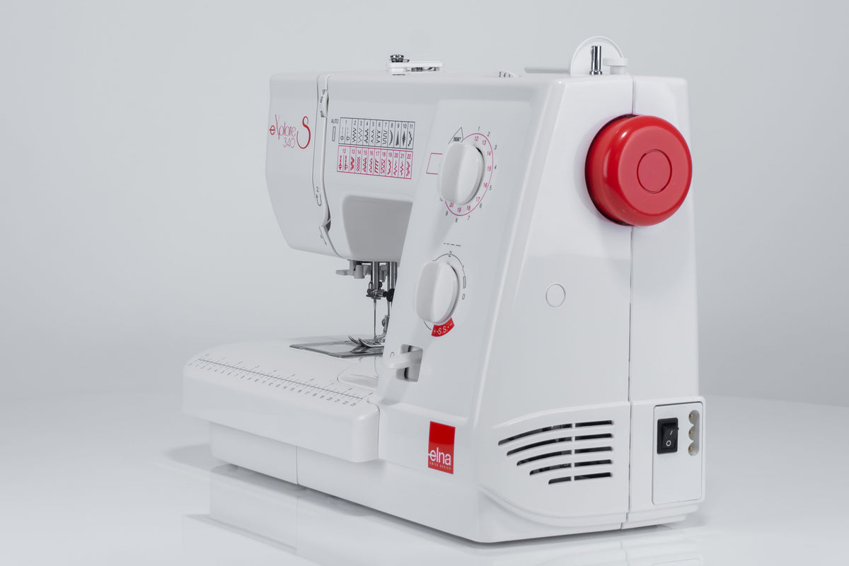 Elna eXplore 340S mechanische Nähmaschine (rot)