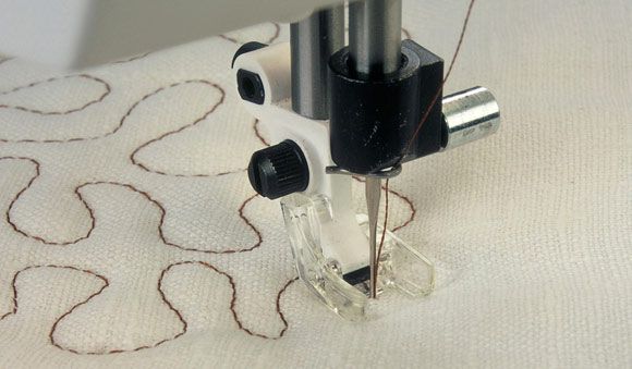 Husqvarna Viking Transparenter Offener Freihand-Nähfuß