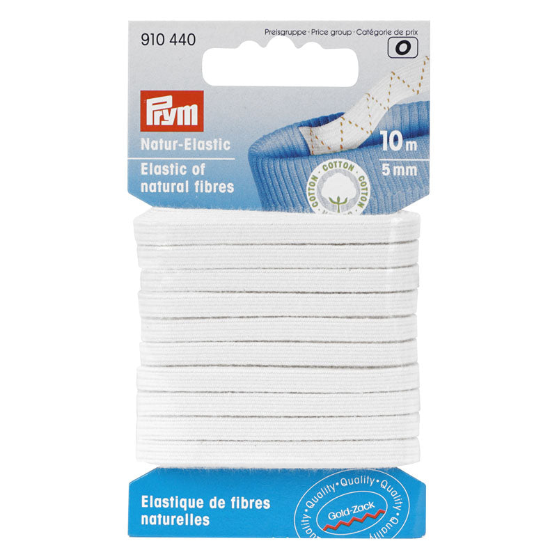 Prym Natur-Elastic Gummi (5 mm x 10 m/ rohweiß)