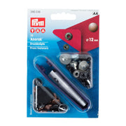 Prym Druckknöpfe Anorak (12 mm/ altkupfer/ 10 St./ inkl. Werkzeug)