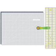Semplix Schneidematten-Set A2 grau/grün (Matte 60 x 45 cm)