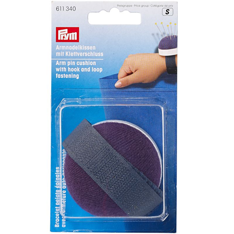 Prym Armnadelkissen mit Klettband (pflaumenblau)