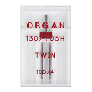 Organ Zwillingsnadel / Stärke 100 (Nadelabstand 4 mm / 130/705 HZ / 1 Nadel)