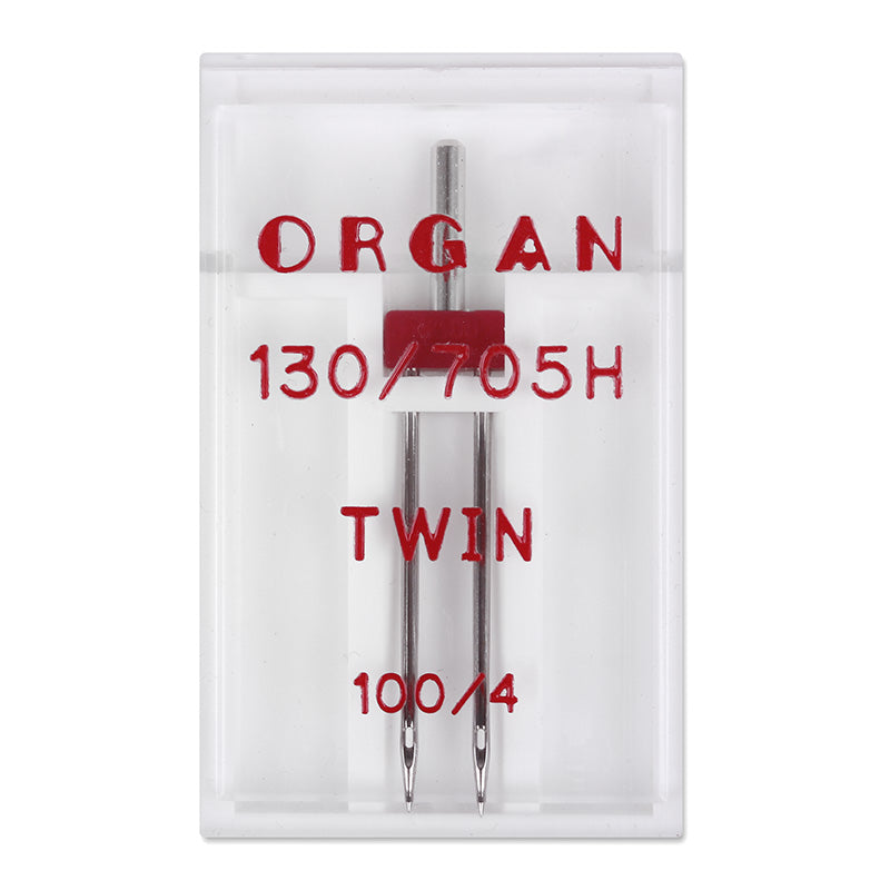 Organ Zwillingsnadel / Stärke 100 (Nadelabstand 4 mm / 130/705 HZ / 1 Nadel)