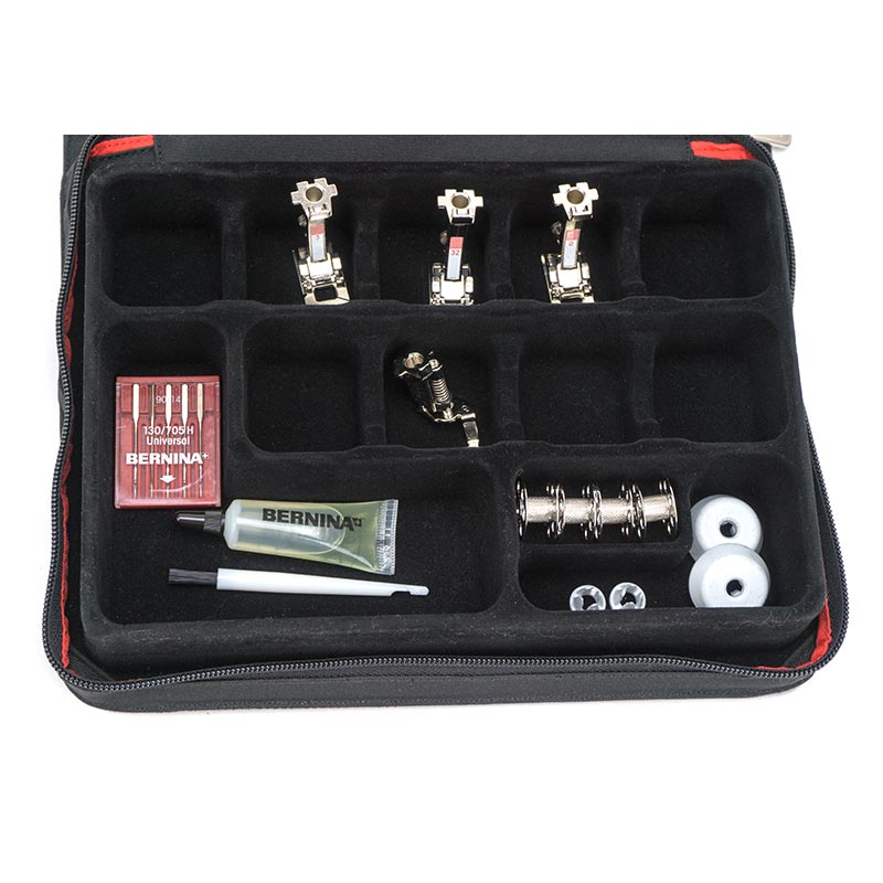 Bernina Zubehörbox (für Nähfüße, Utensilien/ grau/ schwarz)