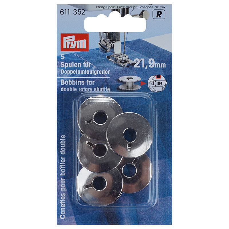 Prym Nähmaschinenspulen Doppelumlaufgreifer (21,9 x 9,0 mm/ 5 St.)
