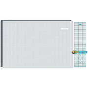 Semplix Schneidematten-Set A1 grau/türkis (Matte 90 x 60 cm)