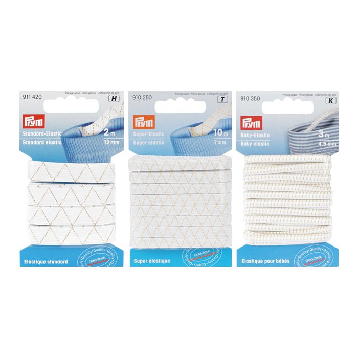 Prym Elastic Gold Zack Gummi-Set (3-teilig)