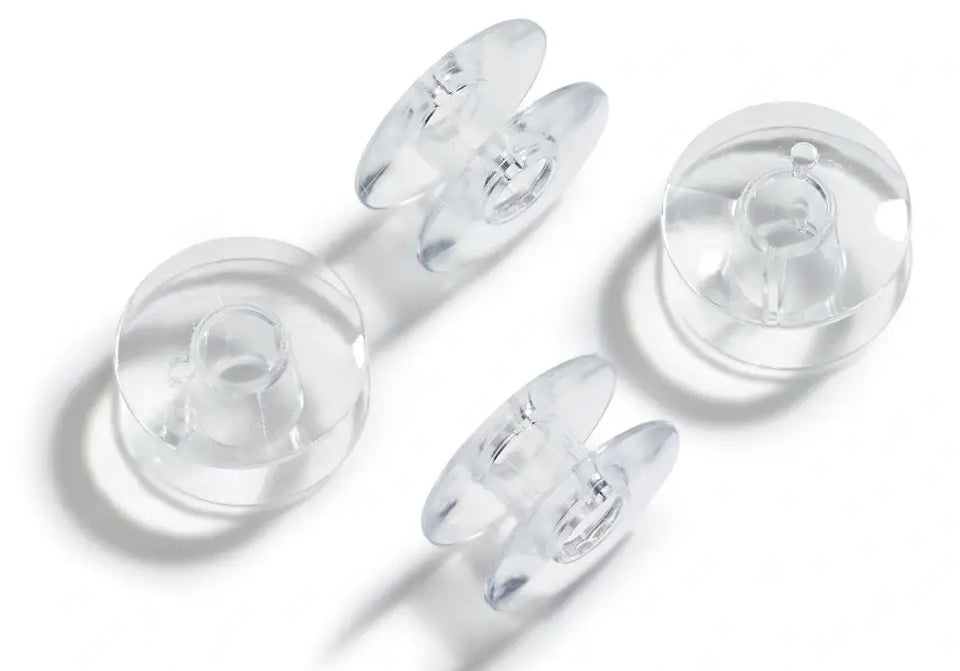 Prym Nähmaschinenspulen für Apollogreifer ohne Kapsel (transparent/ 4 St.)