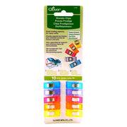 Clover Wonder Clips Quiltclips Stoffklammern, Nähklammern (25 x 10 mm/ bunt/ 10 St.)