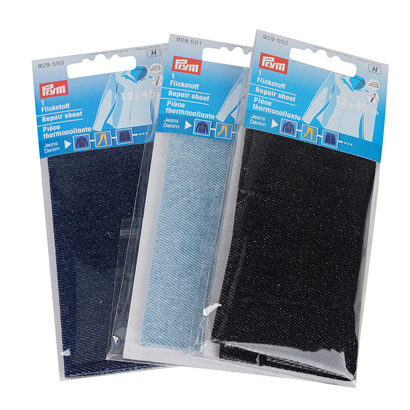 Prym Flickstoff Jeans (12 x 45 cm / Baumwolle / aufbügelbar/ versch. Farben)