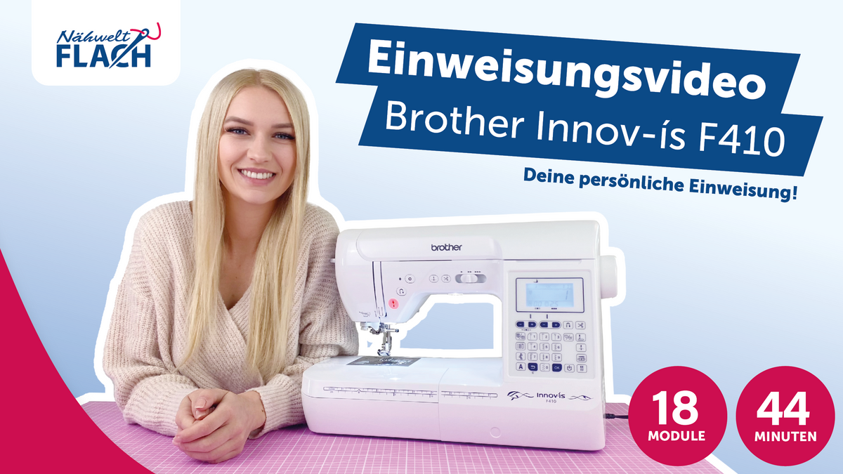 Einweisungsvideo - Brother Innov-is F410 Computer Nähmaschine