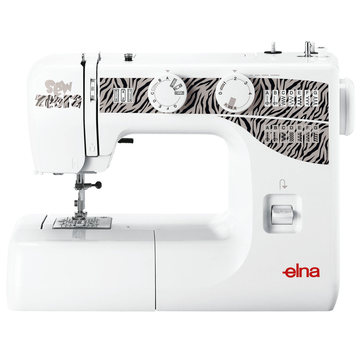 Elna 1000 Sew Zebra mechanische Nähmaschine