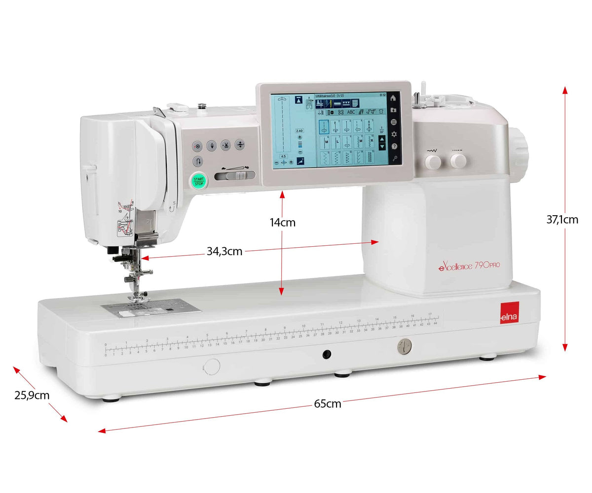 Elna eXcellence 790PRO Computer Nähmaschine Gebrauchtmodell