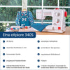 Elna eXplore 340S mechanische Nähmaschine (rot)