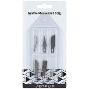 Semplix Grafikmesser-Set (Klingen/ 6-teilig)