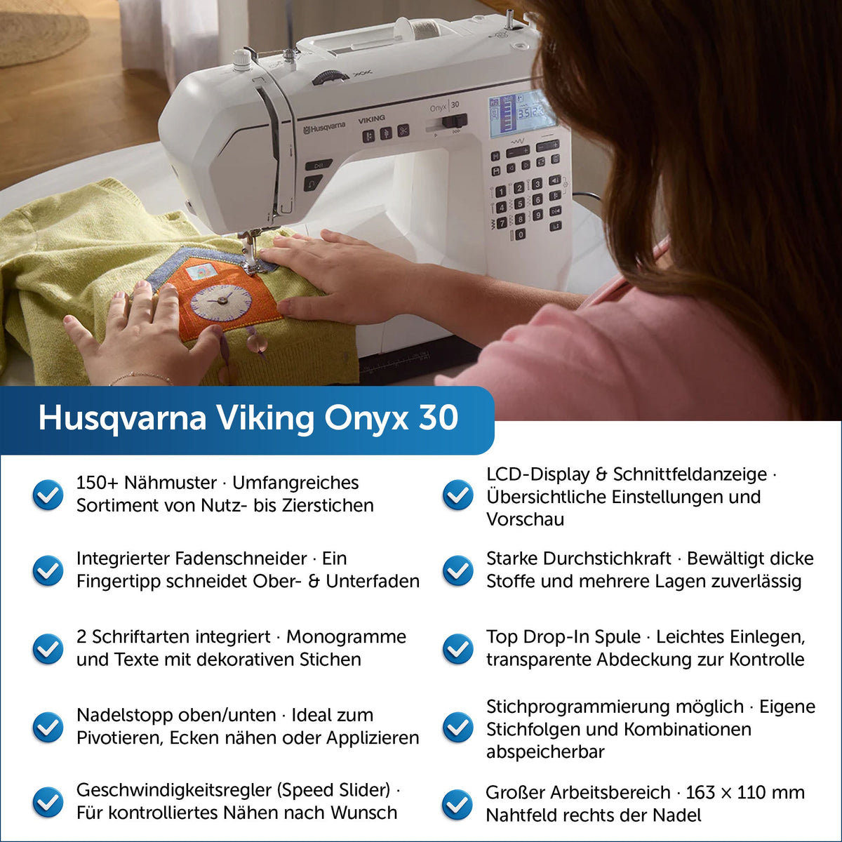 Husqvarna Viking Onyx 30 Computer Nähmaschine