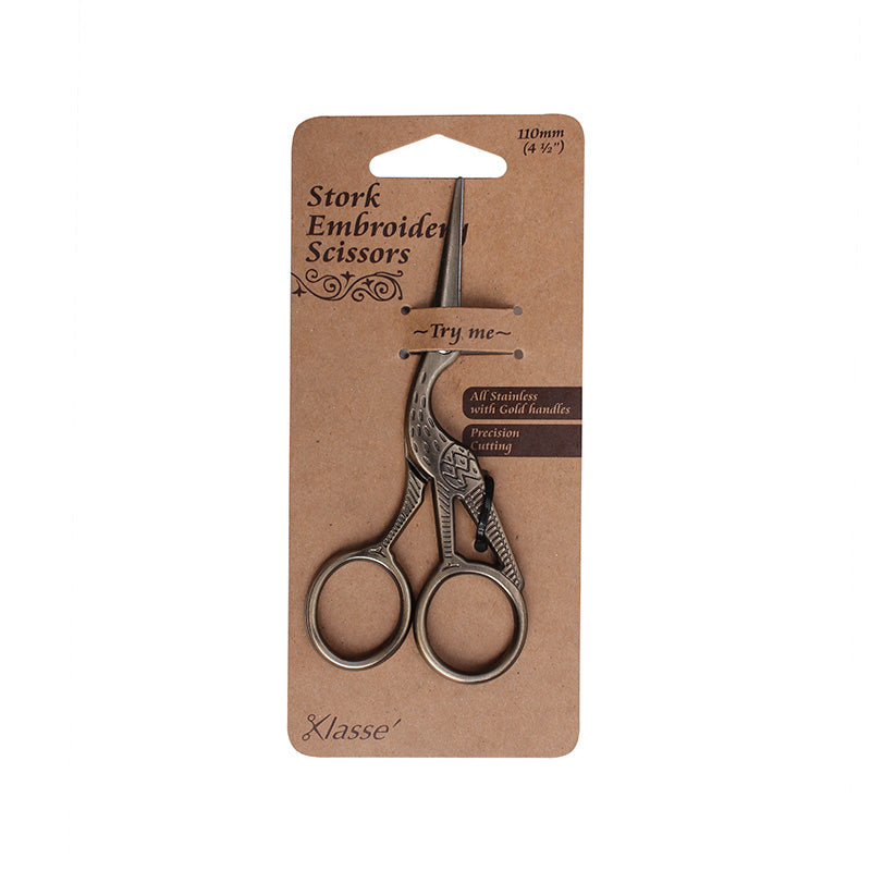 Storchenschere - Messing Antik (11 cm)