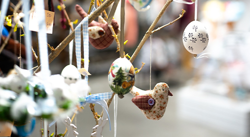 Kreativ-Marktplatz im Frühjahr