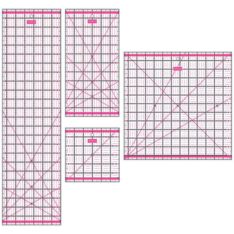 Semplix Patchwork Lineal Set Inch pink