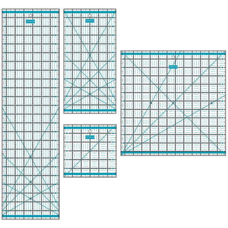 Semplix Patchwork Lineal Set Inch türkis