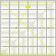 Semplix Patchwork-Quiltlineal (30 x 30 cm/ 2,5 mm dick/ gelb)