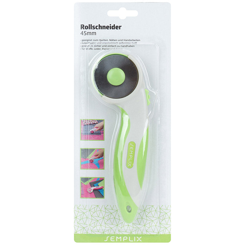 Semplix Rollschneider Maxi Soft Griff (45 mm/ grün)