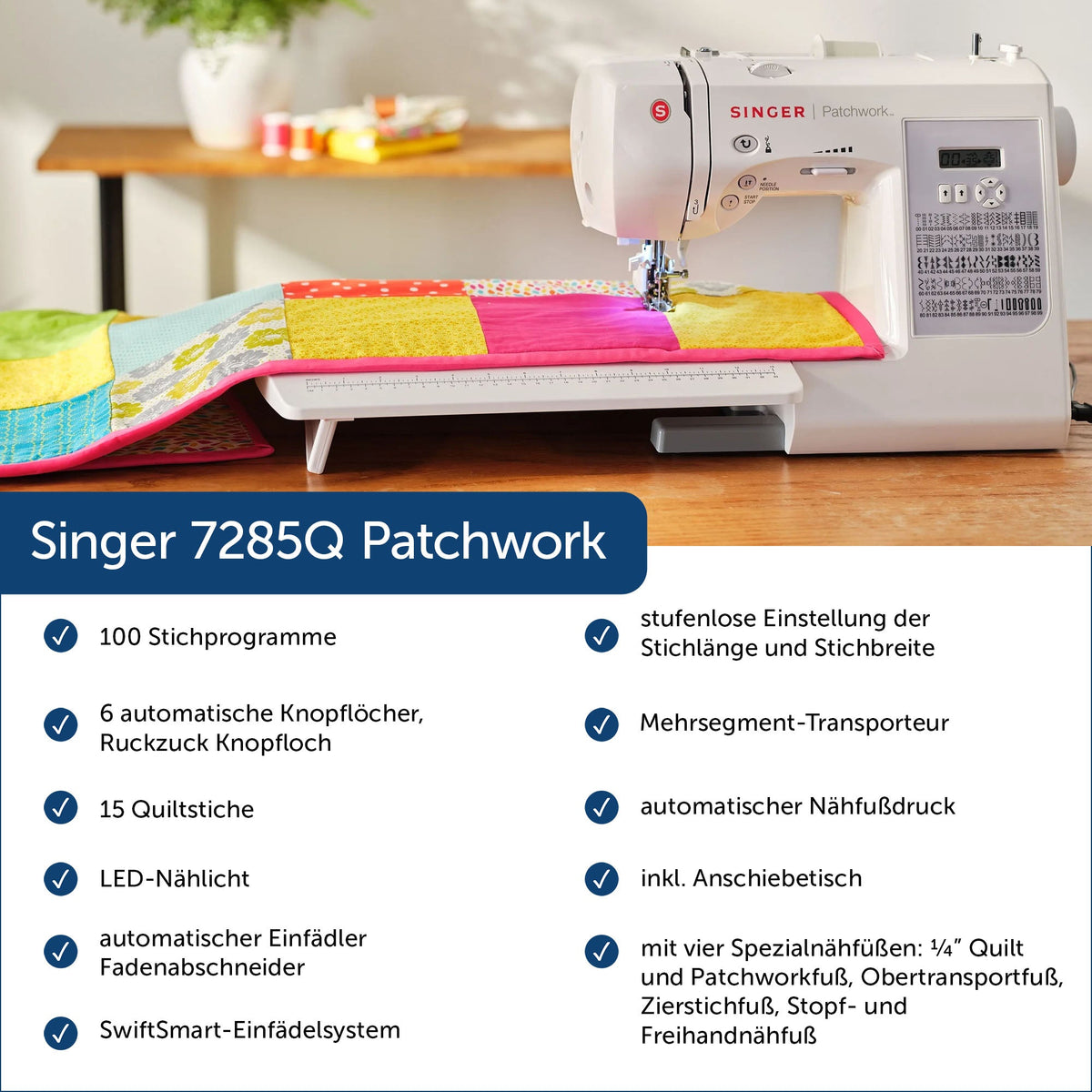 Singer 7285Q Patchwork Näh-und Quiltmaschine