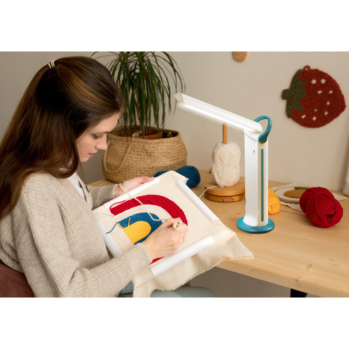 Daylight Twist 2 Go Netz + Akku LED Tageslichtleuchte (weiß/ blau)