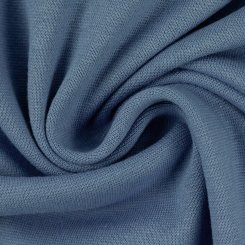 Swafing Baumwoll-Sweat uni, angeraut - Eike 000259-rauchblau