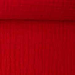 Musselin uni - Jenke von Swafing 000637-rot