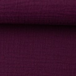 Musselin Stoff, uni - Jenke von Swafing 000938-bordeaux