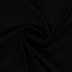 Baumwoll-Jersey uni - in 60 Farben 000299-schwarz