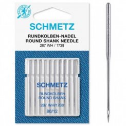 Schmetz Rundkolbennadel Stärke 80/ System DBx1/1738(A)/ 10 Nadeln