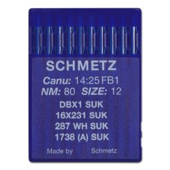 Schmetz Jersey Rundkolbennadel Stärke 80/ System DBX1/1738(A) SUK/ 10 Nadeln