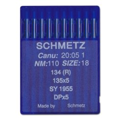 Schmetz Rundkolbennadel Stärke 110/ System 134R/ 10 Nadeln