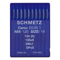 Schmetz Rundkolbennadel Stärke 120/ System 134R/ 10 Nadeln