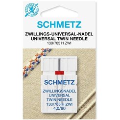 Schmetz Zwillingsnadel Stärke 80/ 4,0/ System 130H/ 1 Nadel
