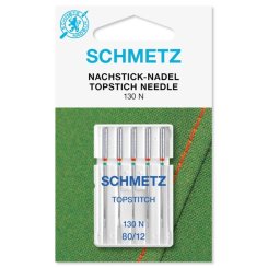 Schmetz Topstich-Sticknadeln Stärke 80/ System 130 N/ 5 Nadeln