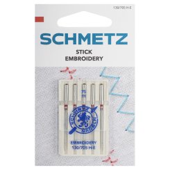 Schmetz Embroidery-Sticknadeln Stärke 75/ System 130/705 H-E/ 5 Nadeln
